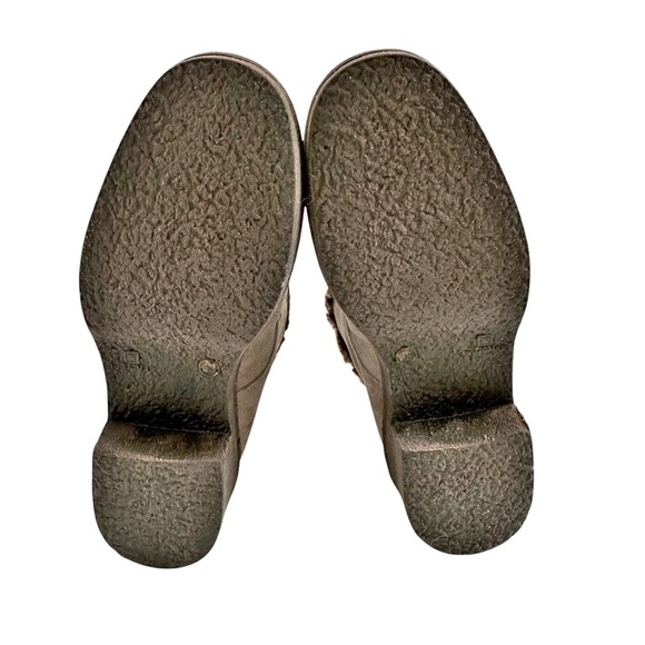 Vicini Suede Fur Lined Boots Ankle Booties Brown Heeled Lace Up Size 38 7.5 - Picture 6 of 11